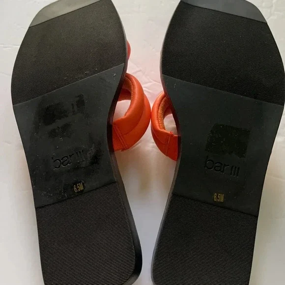 Bar III Womens Solid Slip-On Casual Pool Slides Sandals Orange size 6.5 - Picture 11 of 11